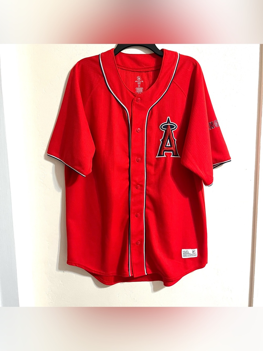 Angels Major League Baseball Red Mesh Jersey - Like New Men’s Large